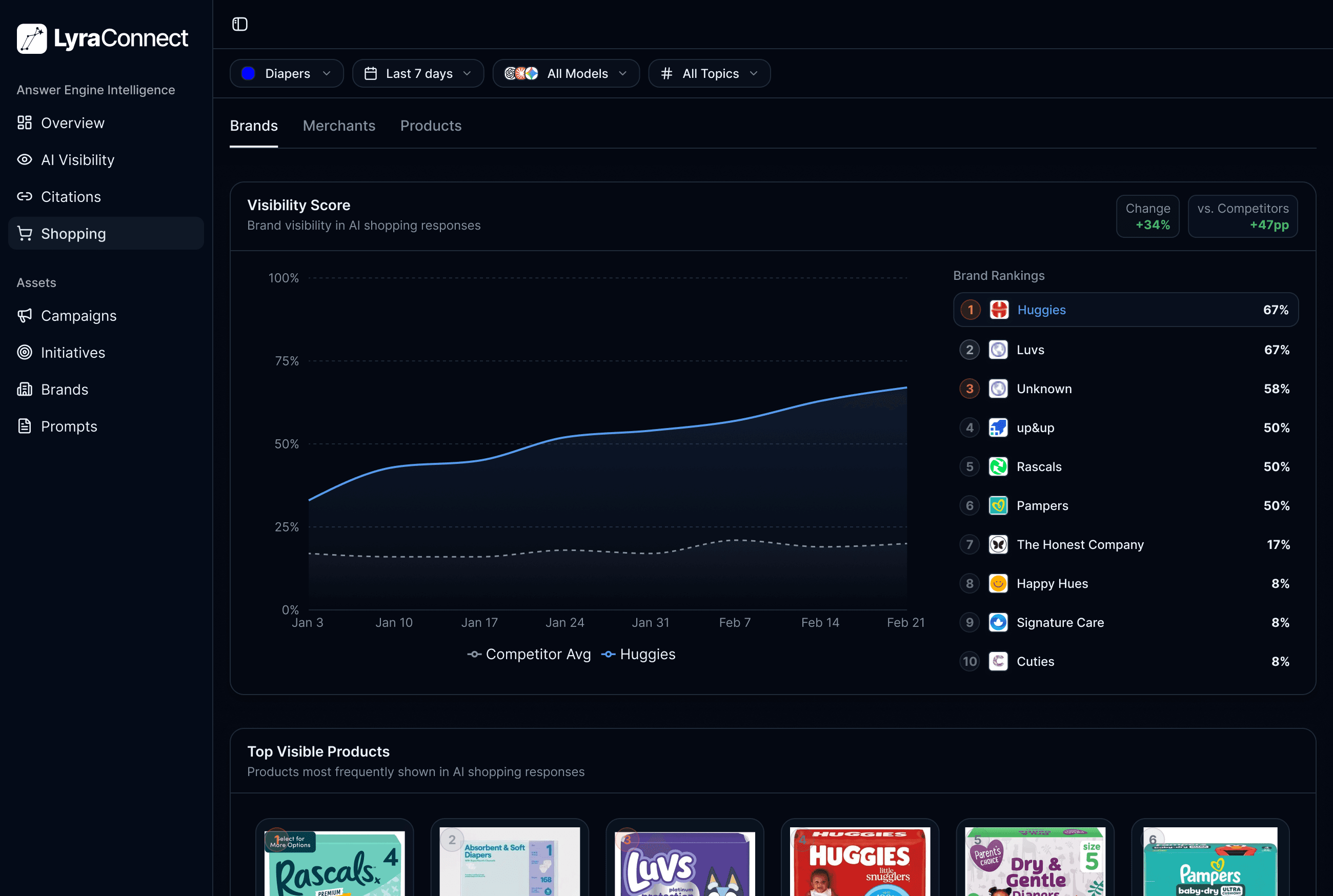 LyraConnect platform dashboard