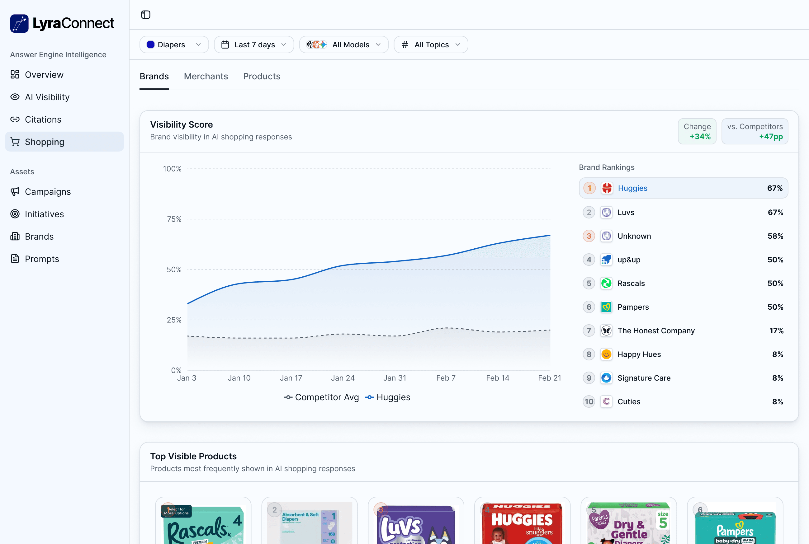 LyraConnect platform dashboard